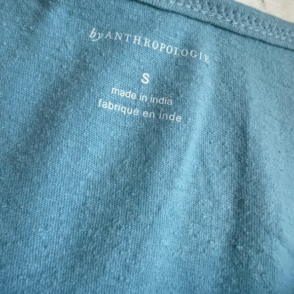 Pilco Light Blue Henley Top - S - Picture 3 of 3